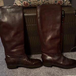 Golden Goose brown leather equestrian boots size 38 or US 8